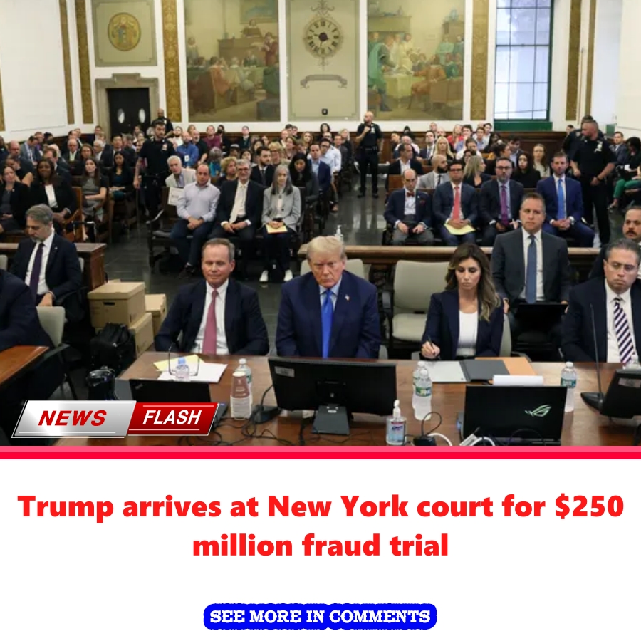 Trump Arrives At New York Court For $250 Million Fraud Trial - News