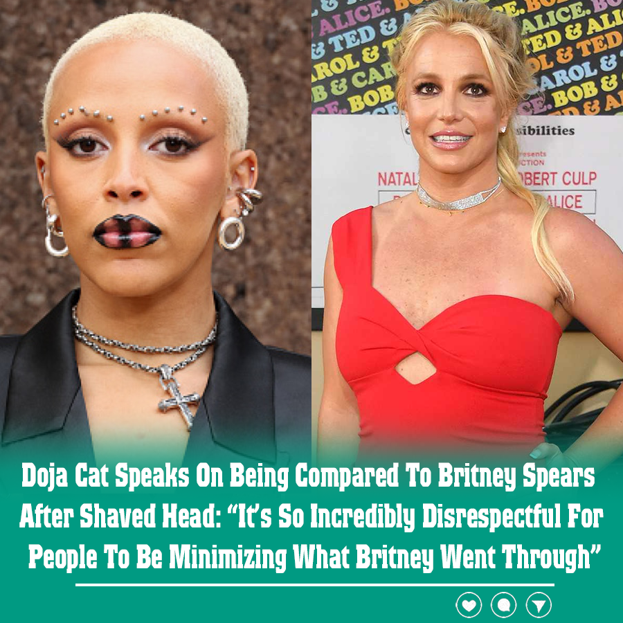 Doja Cat Speaks On Being Compared To Britney Spears After Shaved Head “its So Incredibly 9174