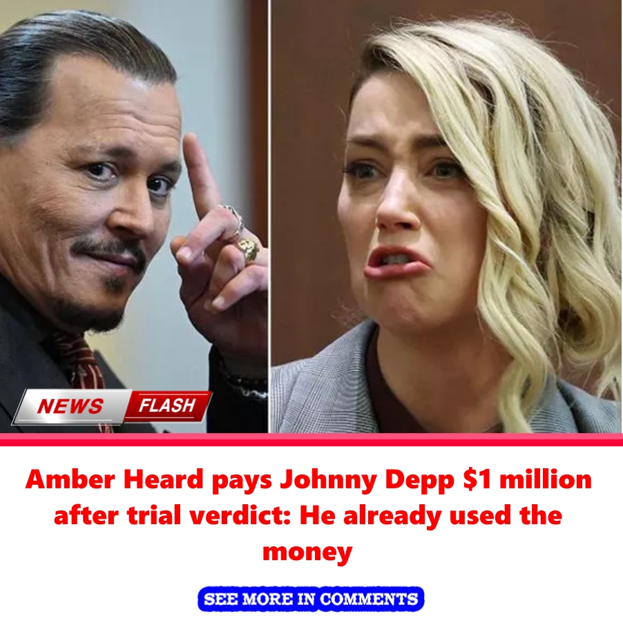 Amber Heard Pays Johnny Depp 1 Million After Trial Verdict He Already