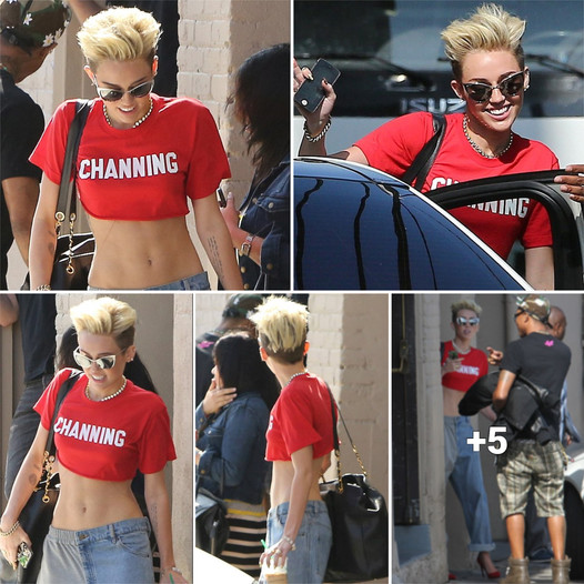 “miley Cyrus Flaunts Her Slim Waist In A Chic Crop Top While Expressing Sadness Over Amanda