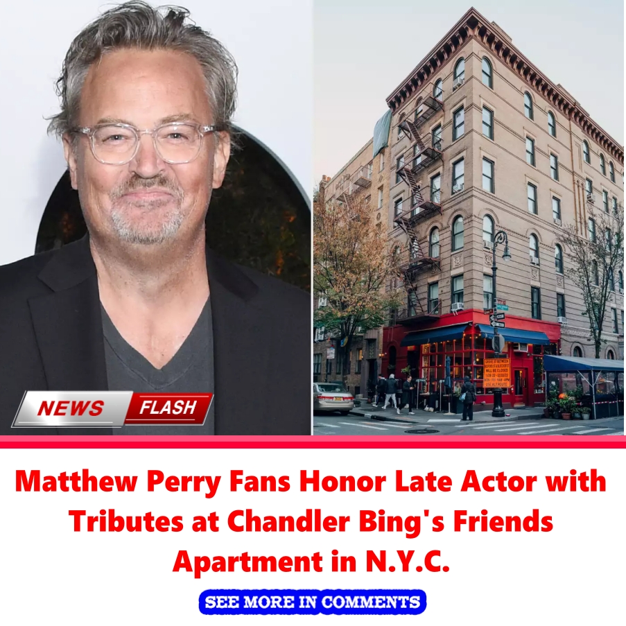 Matthew Perry Fans Honor Late Actor with Tributes at Chandler Bing's