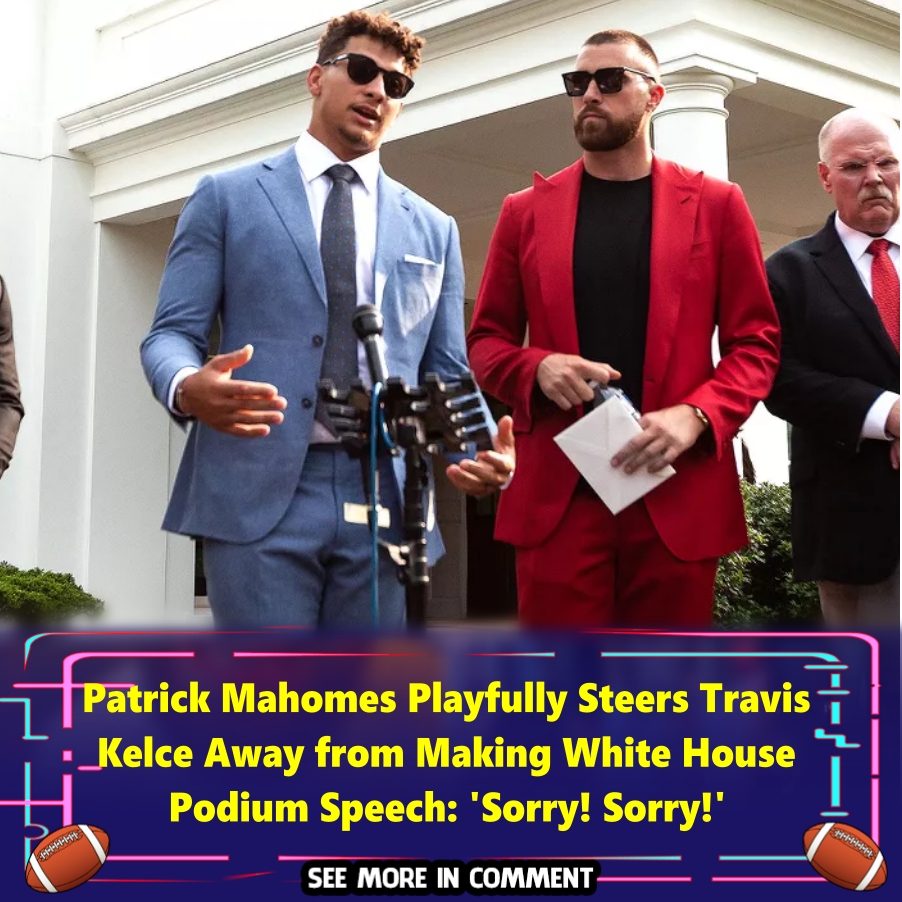 Patrick Mahomes Playfully Steers Travis Kelce Away from Making White