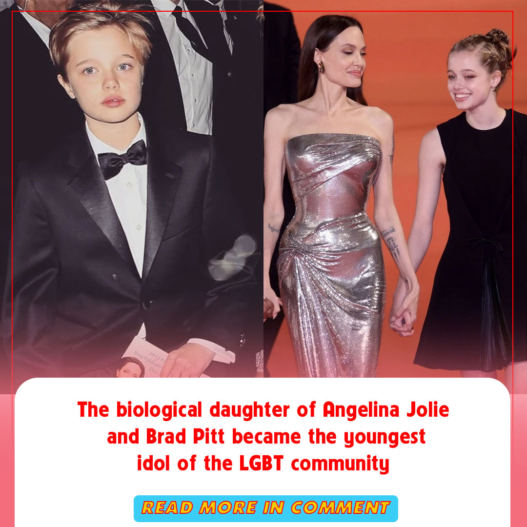 The biological daughter of Angelina Jolie and Brad Pitt became the