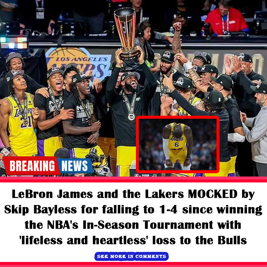 LeBron James And The Lakers MOCKED By Skip Bayless For Falling To 1-4 ...