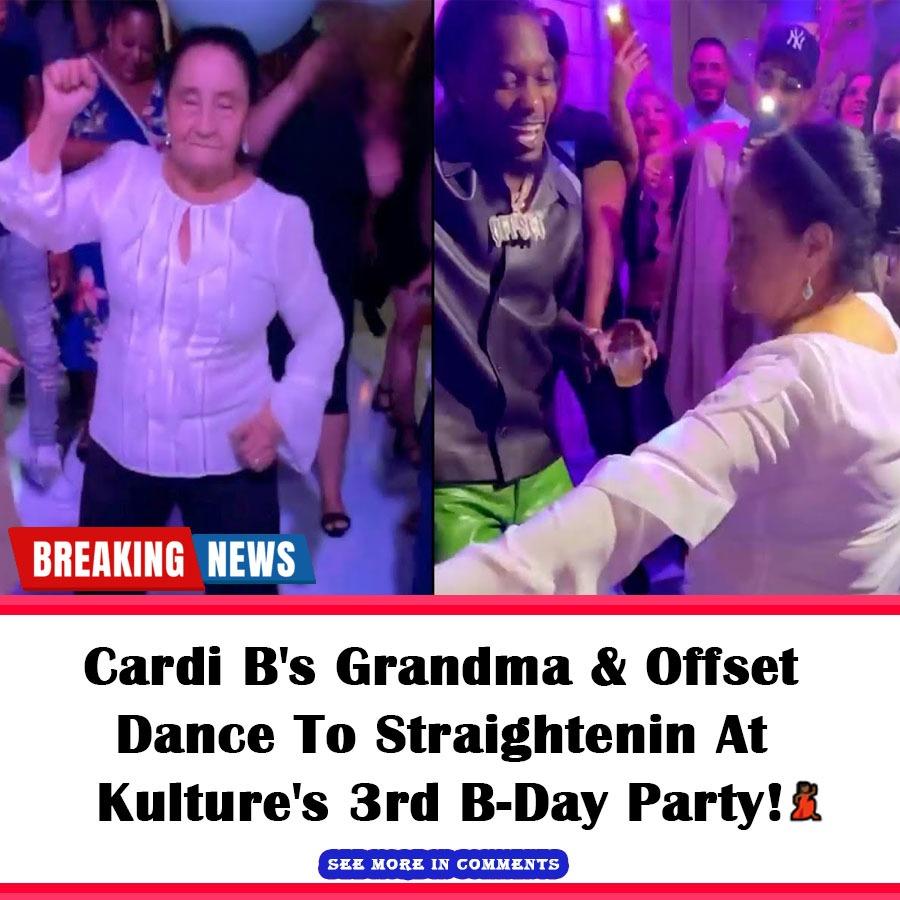 Cardi B's Grandma & Offset Dance To Straightenin At Kulture's 3rd B-Day ...