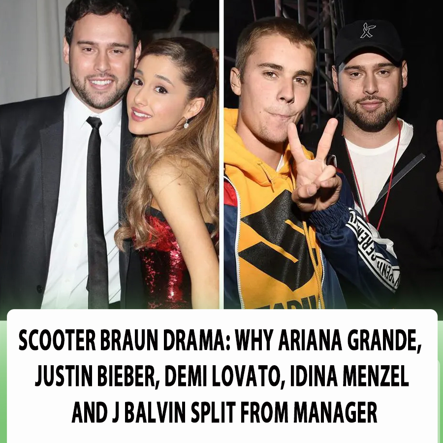 Scooter Braun Drama Why Ariana Grande Justin Bieber Demi Lovato Idina Menzel And J Balvin 