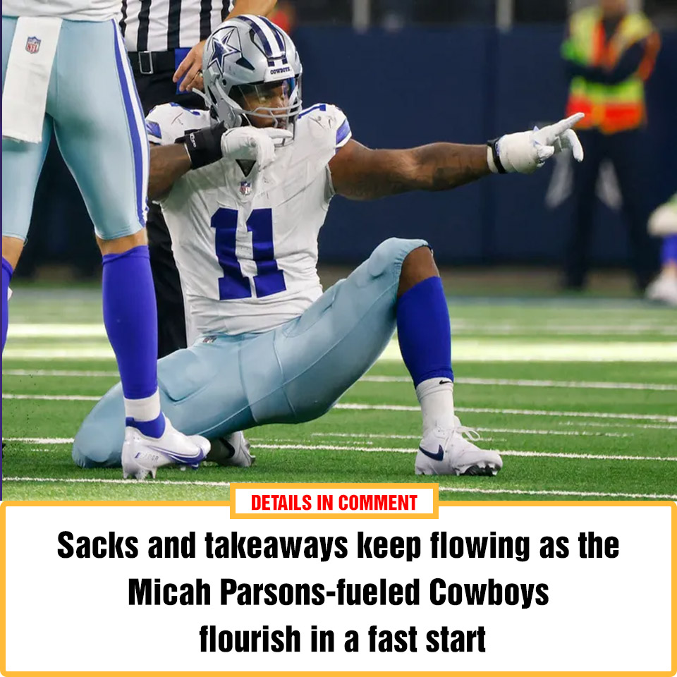 Sacks and takeaways keep flowing as the Micah Parsonsfueled Cowboys