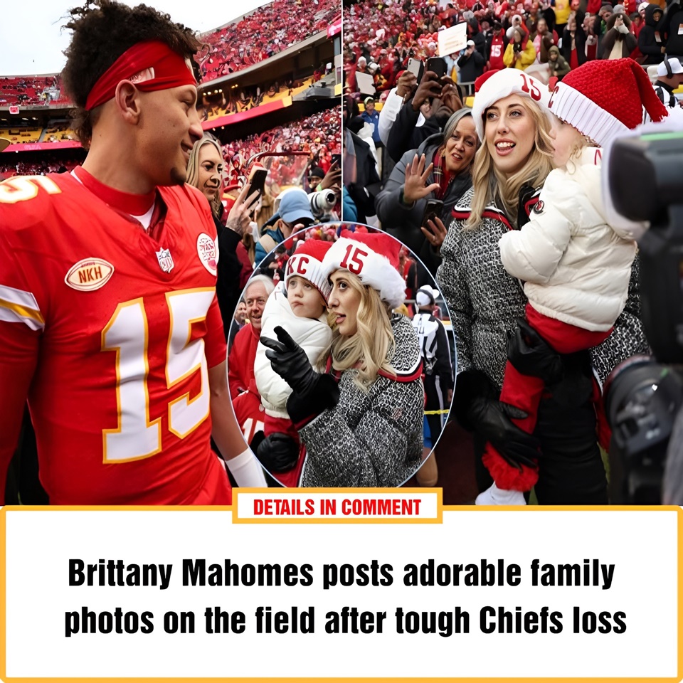 Brittany Mahomes posts adorable family photos on the field after tough(00)
