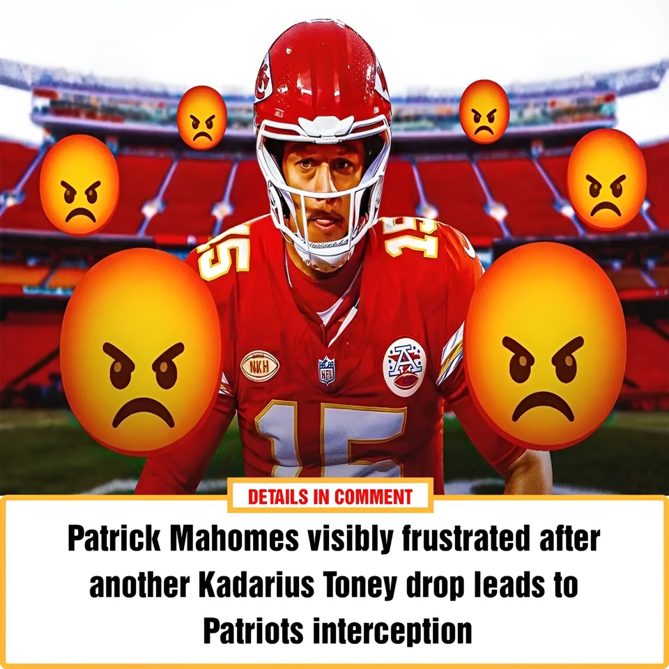 Patrick Mahomes Visibly Frustrated After Another Kadarius Toney Drop ...