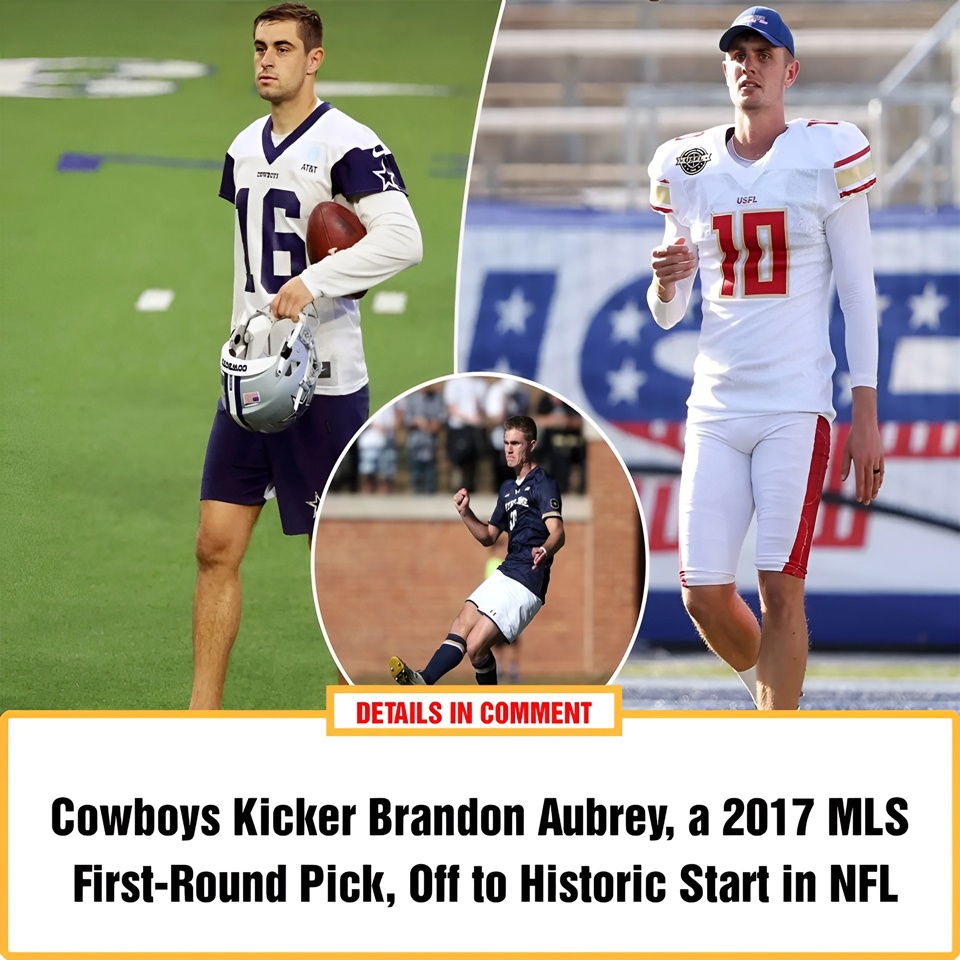 Cowboys Kicker Brandon Aubrey, A 2017 MLS First-Round Pick, Off To ...