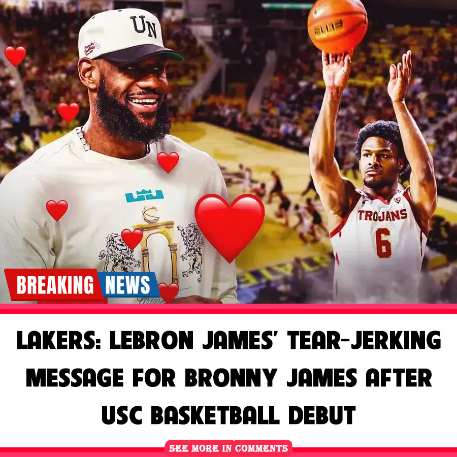 Lakers: LeBron James' Tear-jerking Message For Bronny James After USC ...