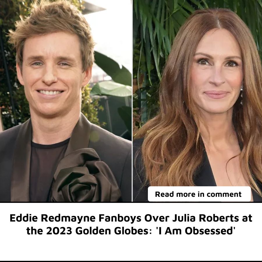 Eddie Redmayne Fanboys Over Julia Roberts at the 2023 Golden Globes 'I