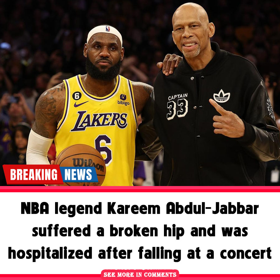 NBA legend Kareem AbdulJabbar suffered a broken hip and was(02)
