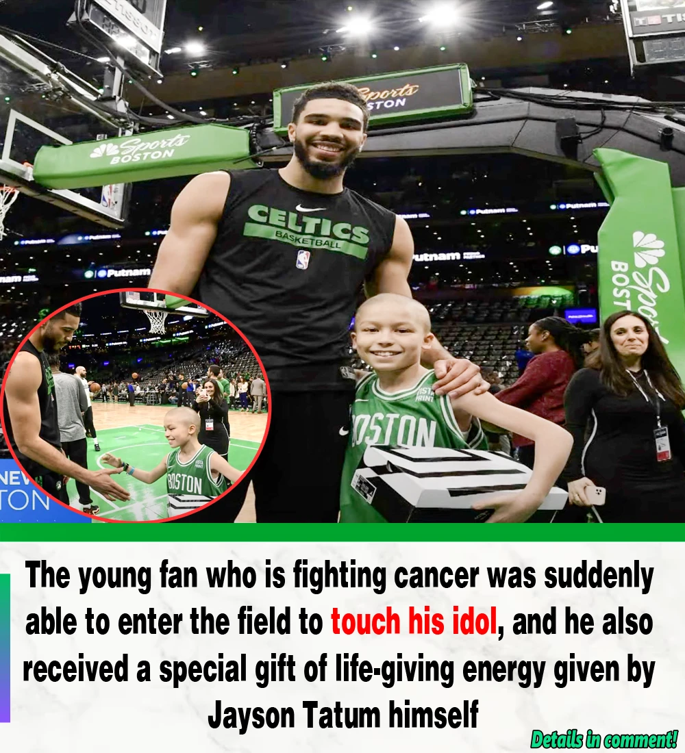 The young fan who is fighting cancer was suddenly able to enter the