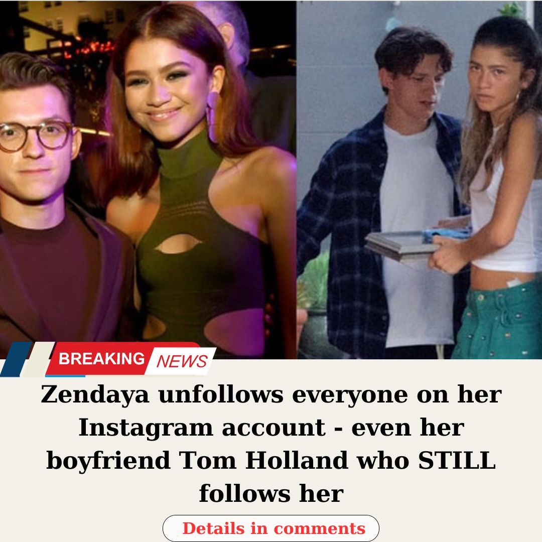 Zendaya unfollows everyone on her Instagram account even her