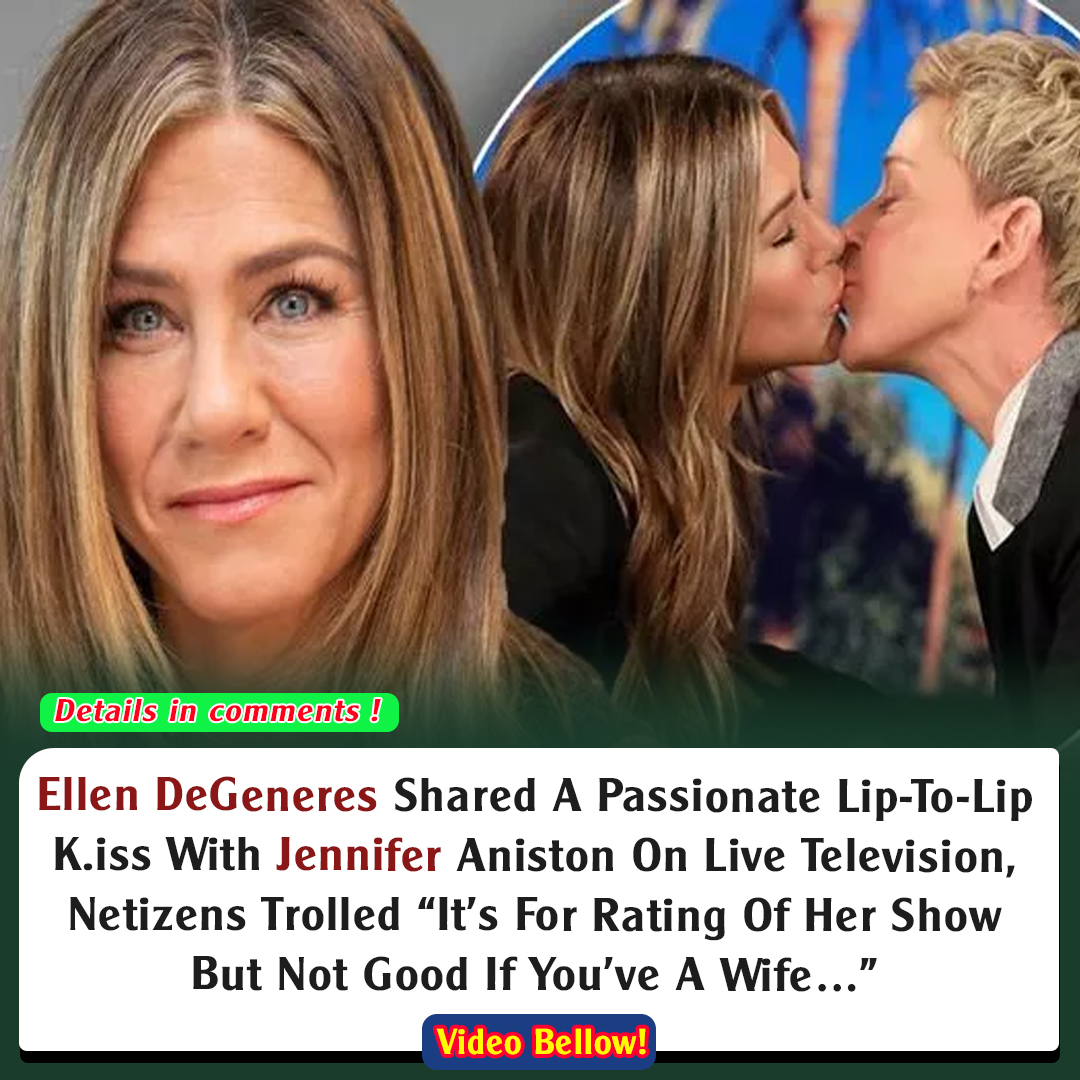 Ellen DeGeneres Shared A Passionate Lip To Lip Kiss With Jennifer