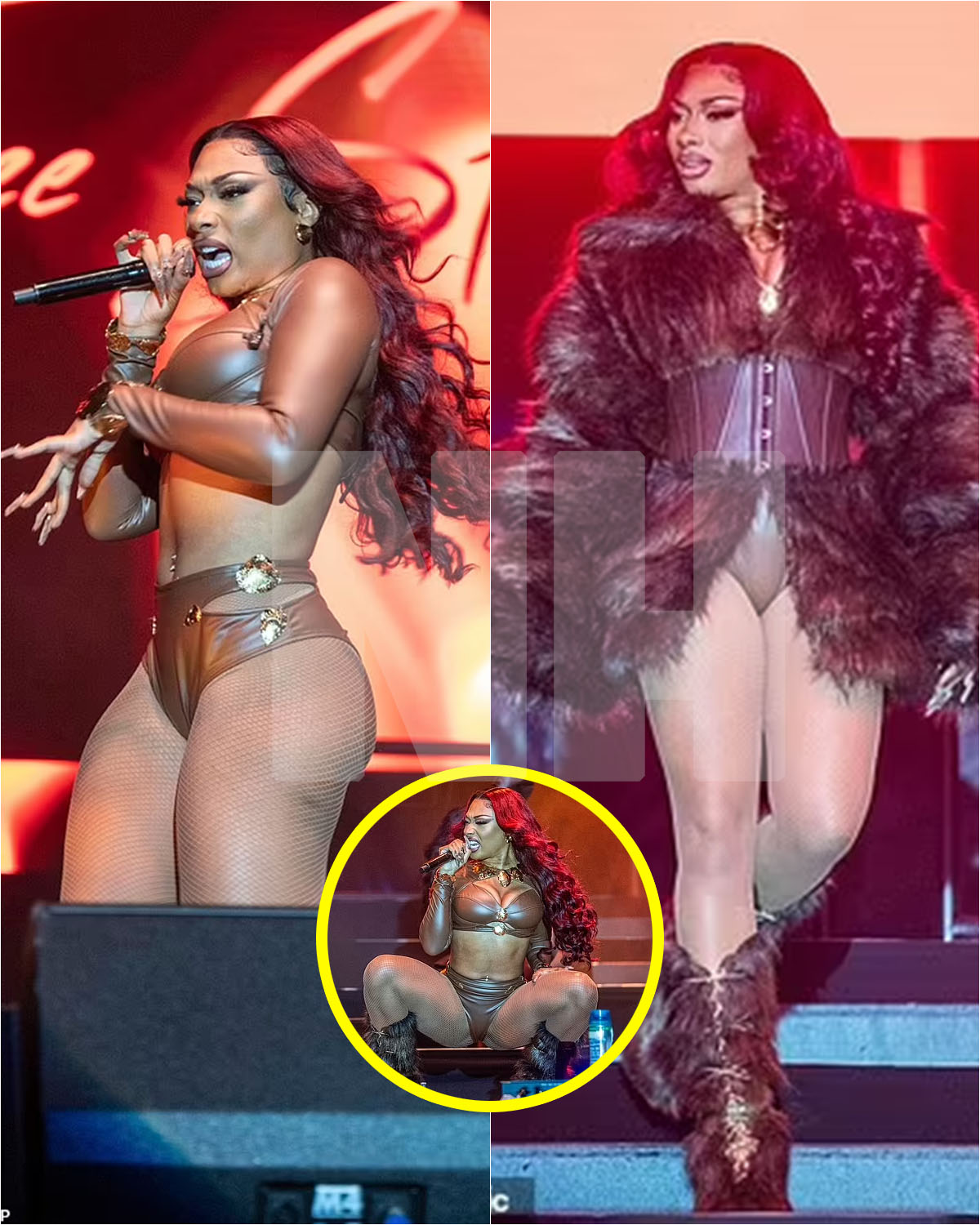 Megan Thee Stallion Sizzles In Brown Crop Top And Matching Skimpy