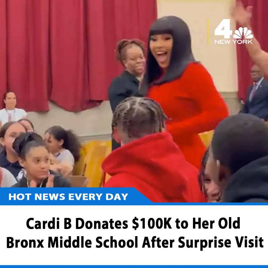 Cardi B Donates $100K To Her Old Bronx Middle School After Surprise ...