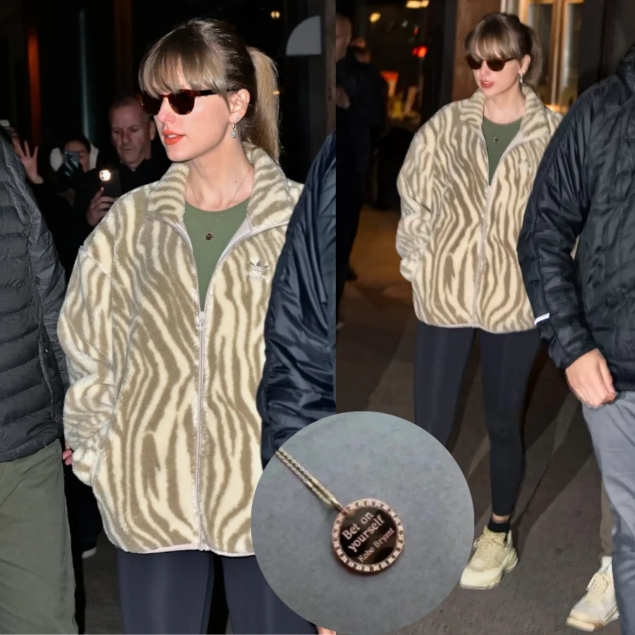 Taylor Swift wears necklace with empowering Kobe Bryant quote for