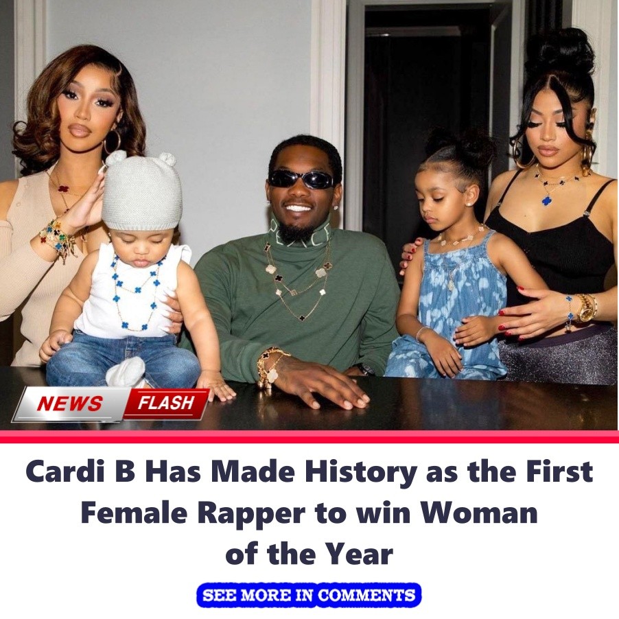 Cardi B Has Made History as the First Female Rapper to win Woman of the