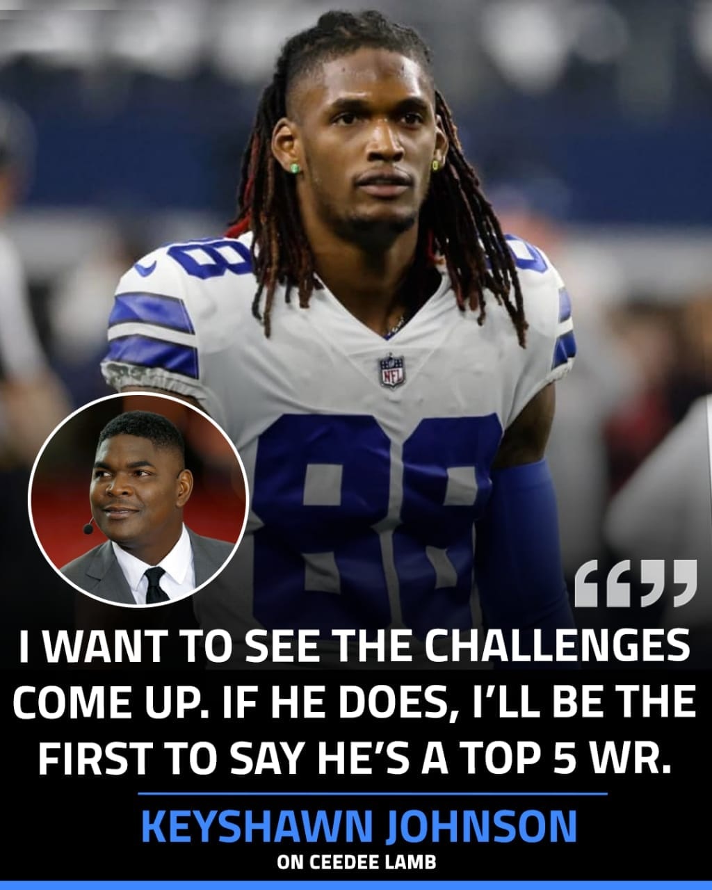 Keyshawn Johnson skeptical about dubbing Cowboys’ CeeDee Lamb as a top