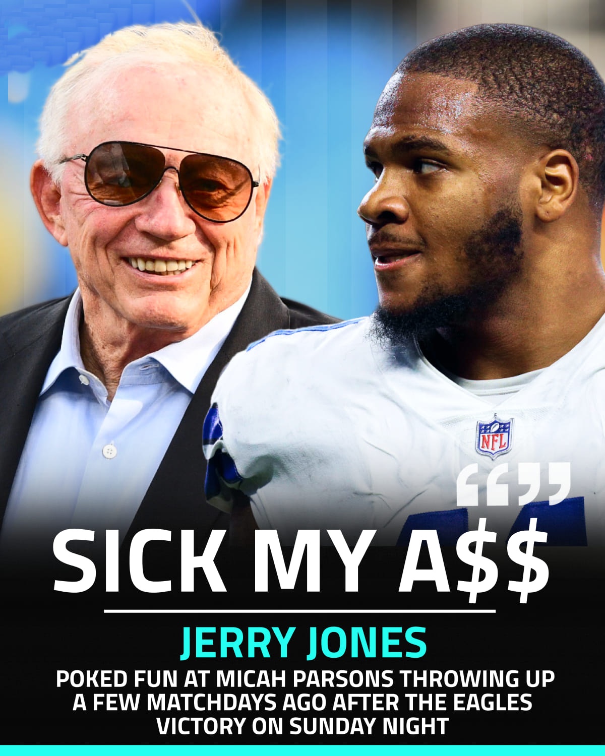 WATCH: “Sick My A**!” – Jerry Jones Hypes Micah Parsons Up After ...