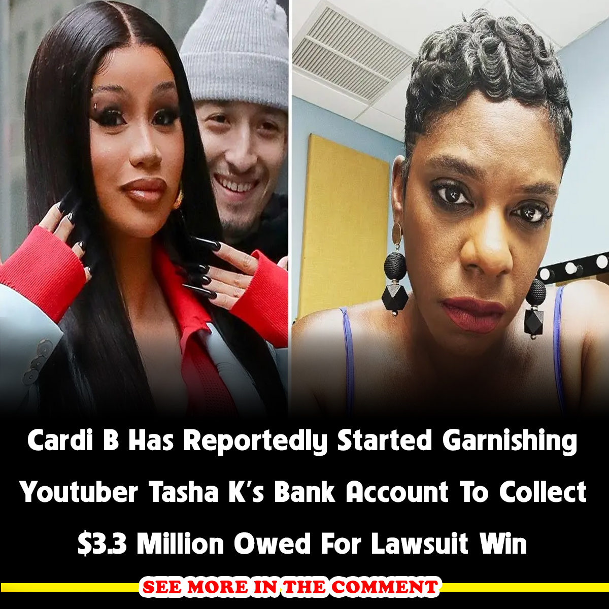 Cardi B Has Reportedly Started Garnishing Youtuber Tasha K’s Bank ...