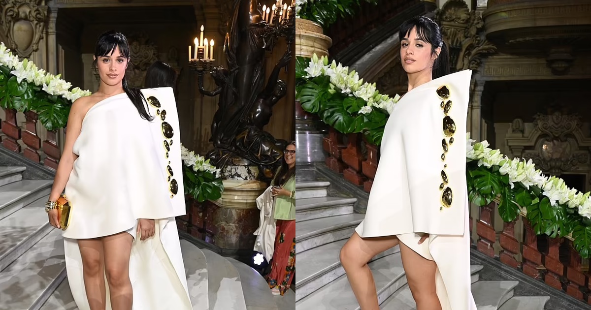 Camila Cabello Looks Sensational In A Glamorous White Mini Dress During