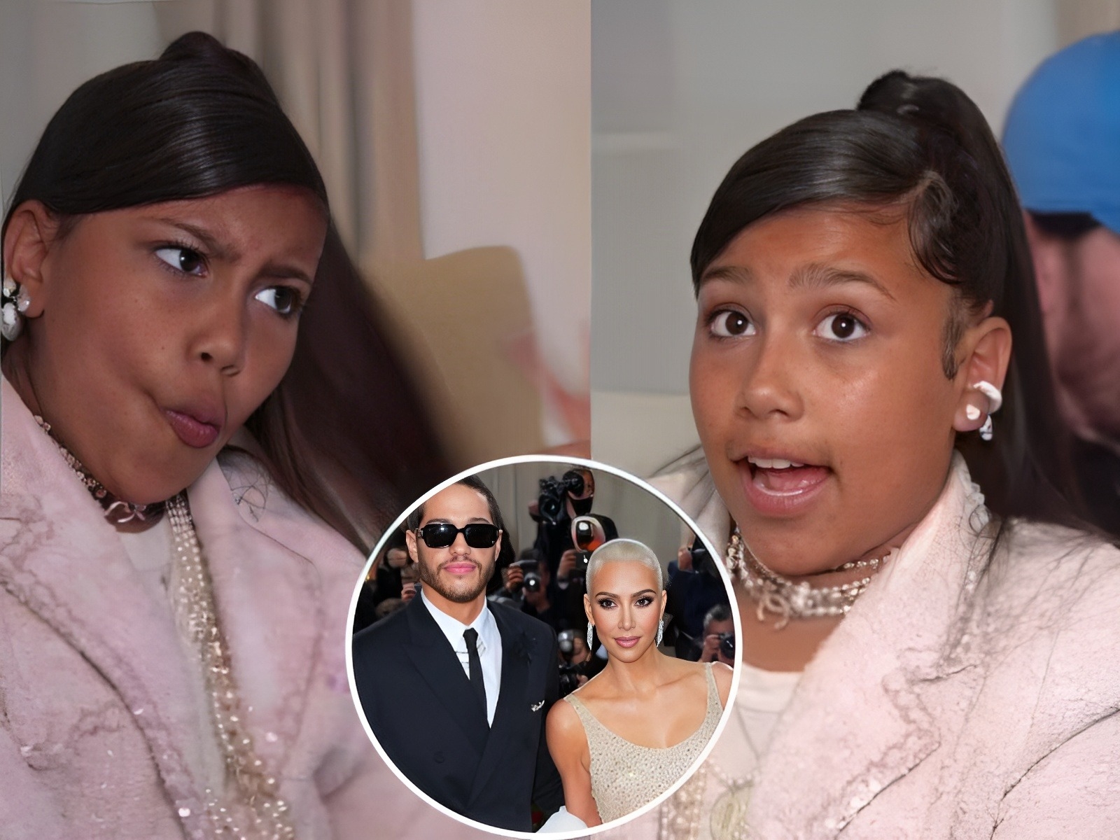 North West Continues SHADES Kim Kardashian Ex Pete Davidsons Met Gala