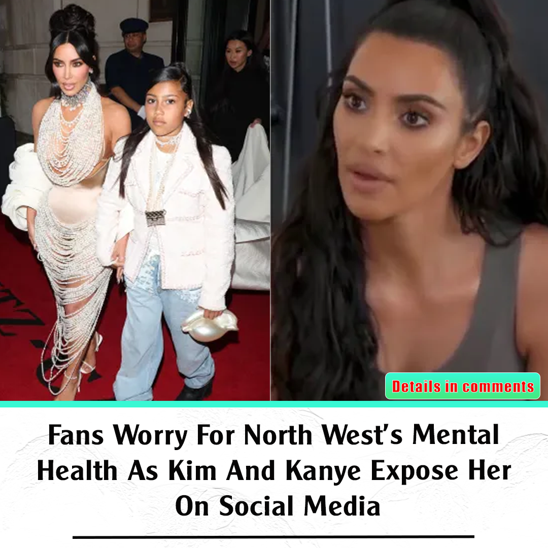 Fans Worry For North Wests Mental Health As Kim And Kanye Expose Her