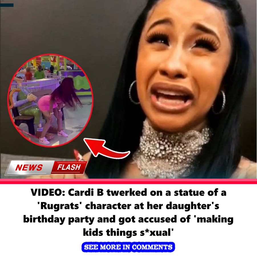 VIDEO: Cardi B Twerked On A Statue Of A 'Rugrats' Character At Her ...