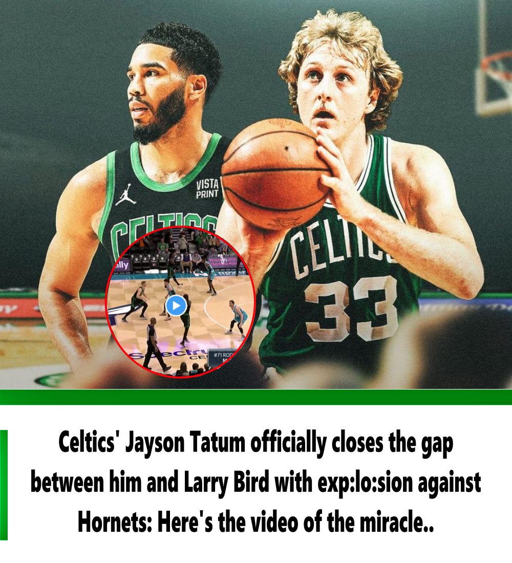 Celtics' Jayson Tatum officially closes the gap between him and Larry ...