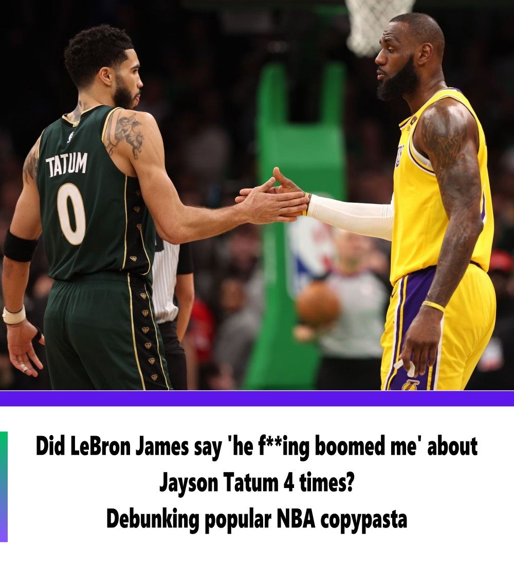 UT Did LeBron James Say 'he F***ing Boomed Me' About Jayson Tatum 4 ...