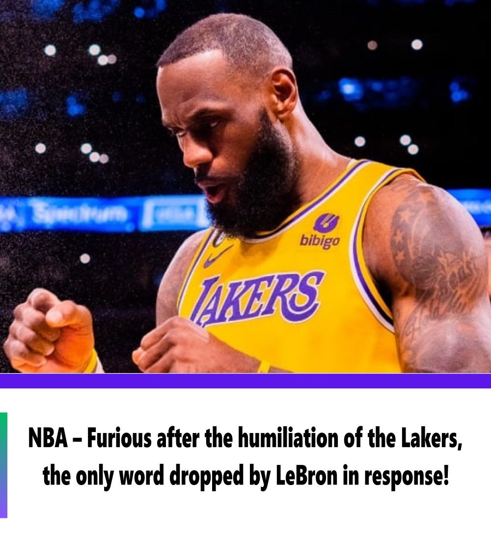 Nba Furious After The Humiliation Of The Lakers The Only Word