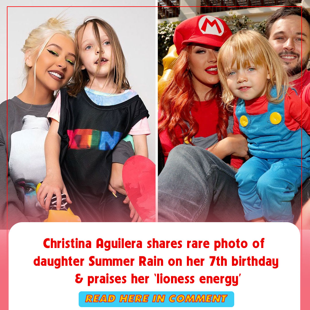 Christina Aguilera shares rare photo of daughter Summer Rain on her 7th(02)