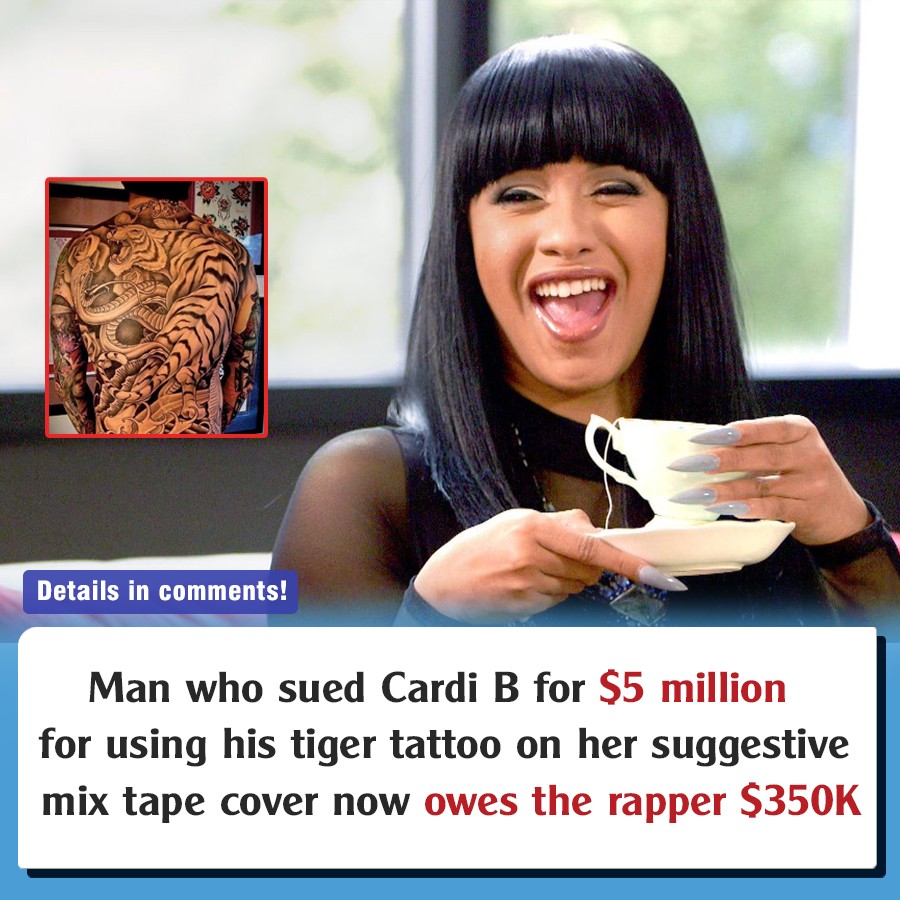 Man Who Sued Cardi B For $5 Million For Using His Tiger Tattoo On Her ...