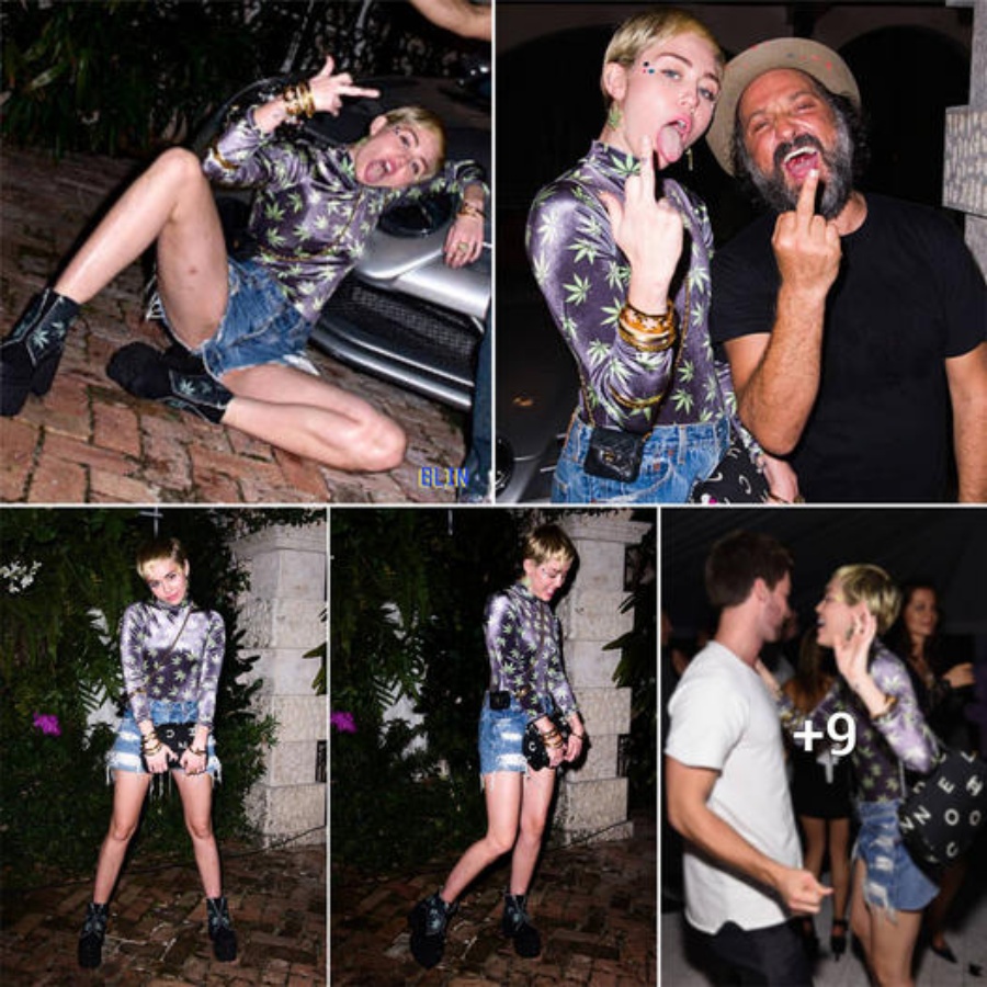 “miley Cyrus And Patrick Schwarzenegger Turn Up The Heat At Miami Beach