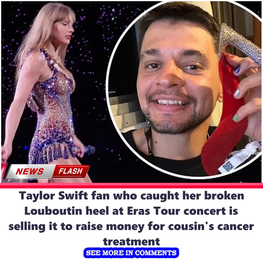 Taylor Swift fan who caught her broken Louboutin heel at Eras Tour(00)