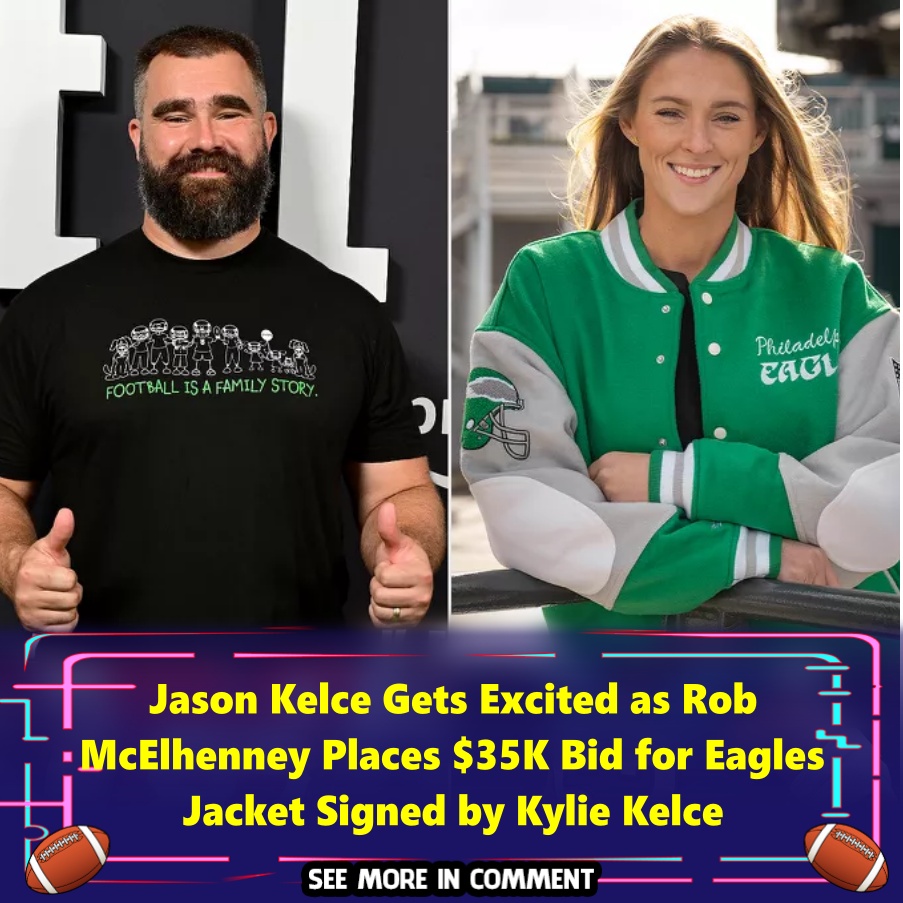Jason Kelce Gets Excited as Rob McElhenney Places 35K Bid for Eagles