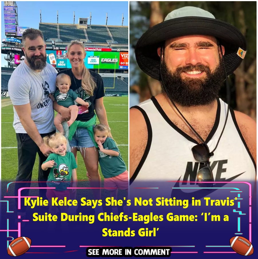 Kylie Kelce Says She's Not Sitting in Travis' Suite During Chiefs(01)