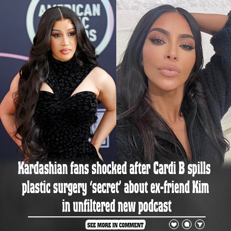 Kardashian fans shocked after Cardi B spills plastic surgery ‘secret ...