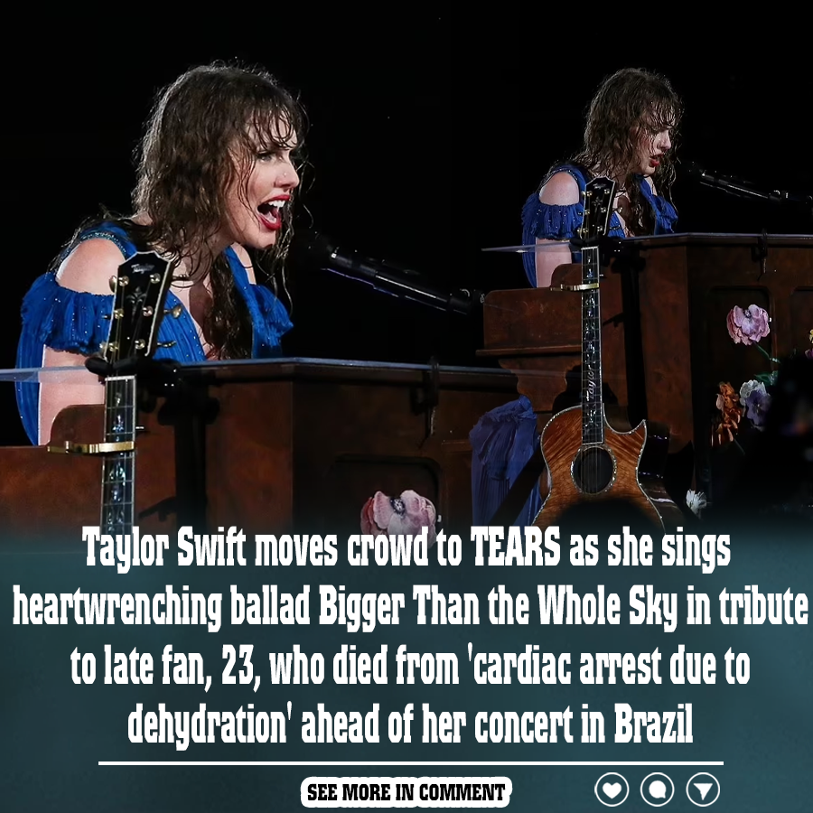 Taylor Swift moves crowd to TEARS as she sings heartwrenching ballad