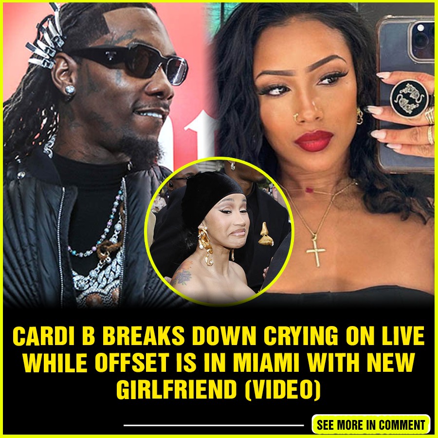 Cardi B Breaks Down Crying On Live While Offset Is In Miami With New ...