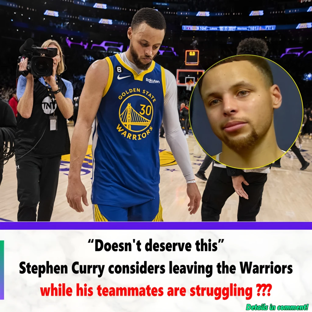 “Doesn't deserve this” Stephen Curry considers leaving the Warriors
