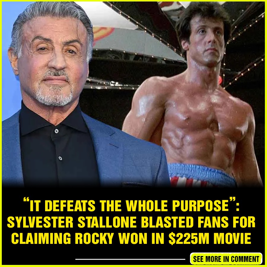 “It defeats the whole purpose”: Sylvester Stallone Blasted Fans for ...