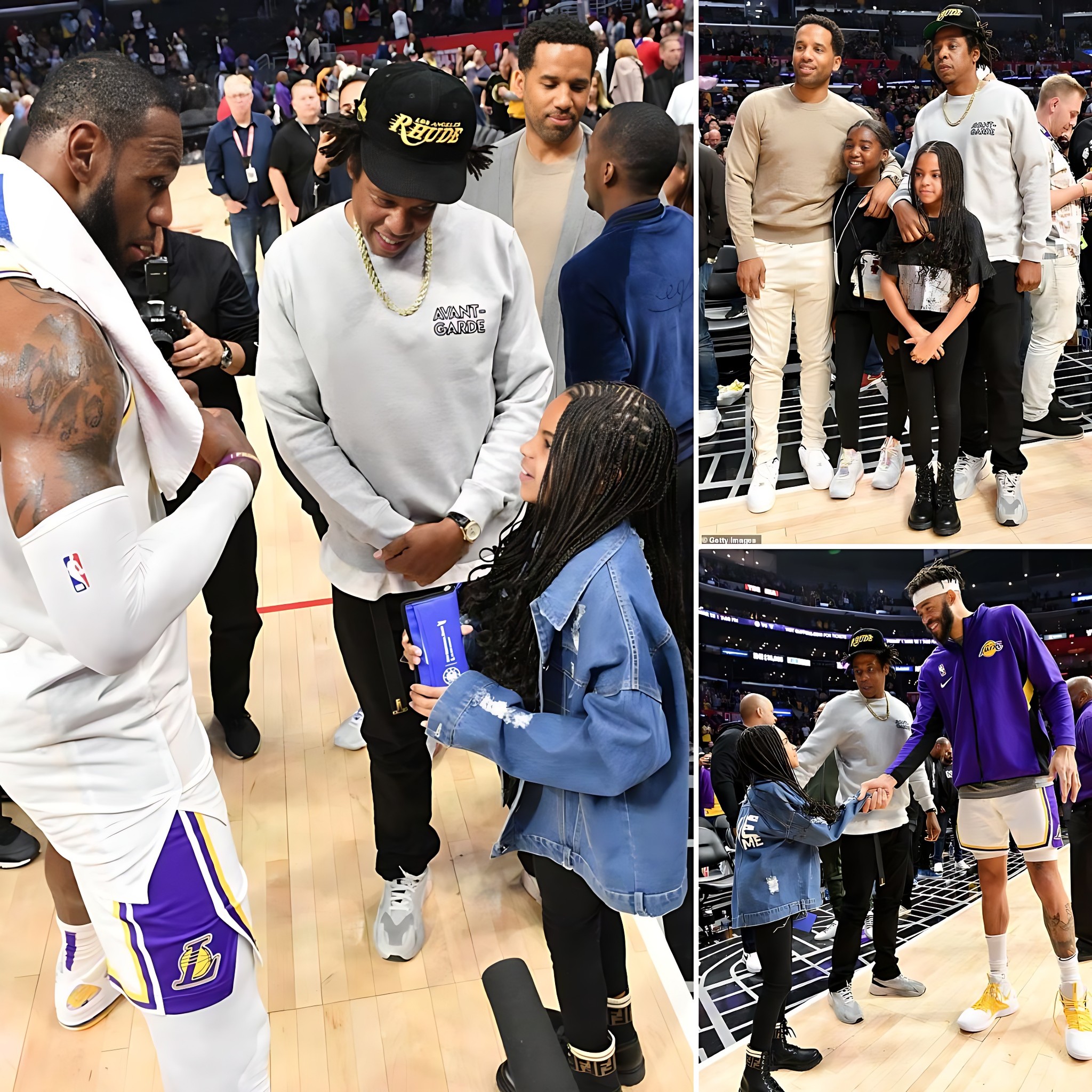 Blυe Ivy Carter, 8, sweetly gets starstrυck as she мeets LeBron Jaмes ...