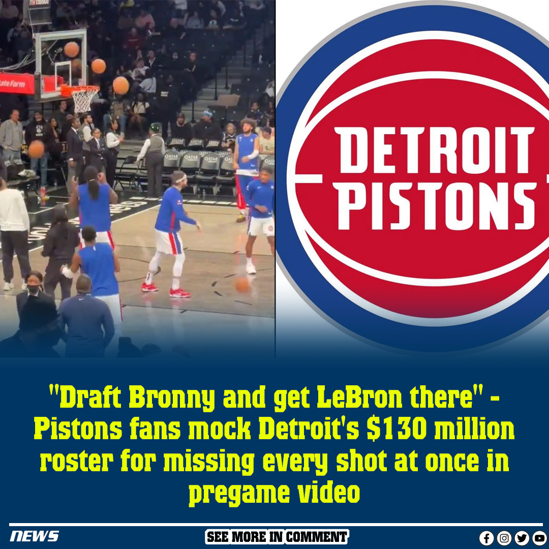 "Draft Bronny and get LeBron there" Pistons fans mock Detroit's 130 million roster for