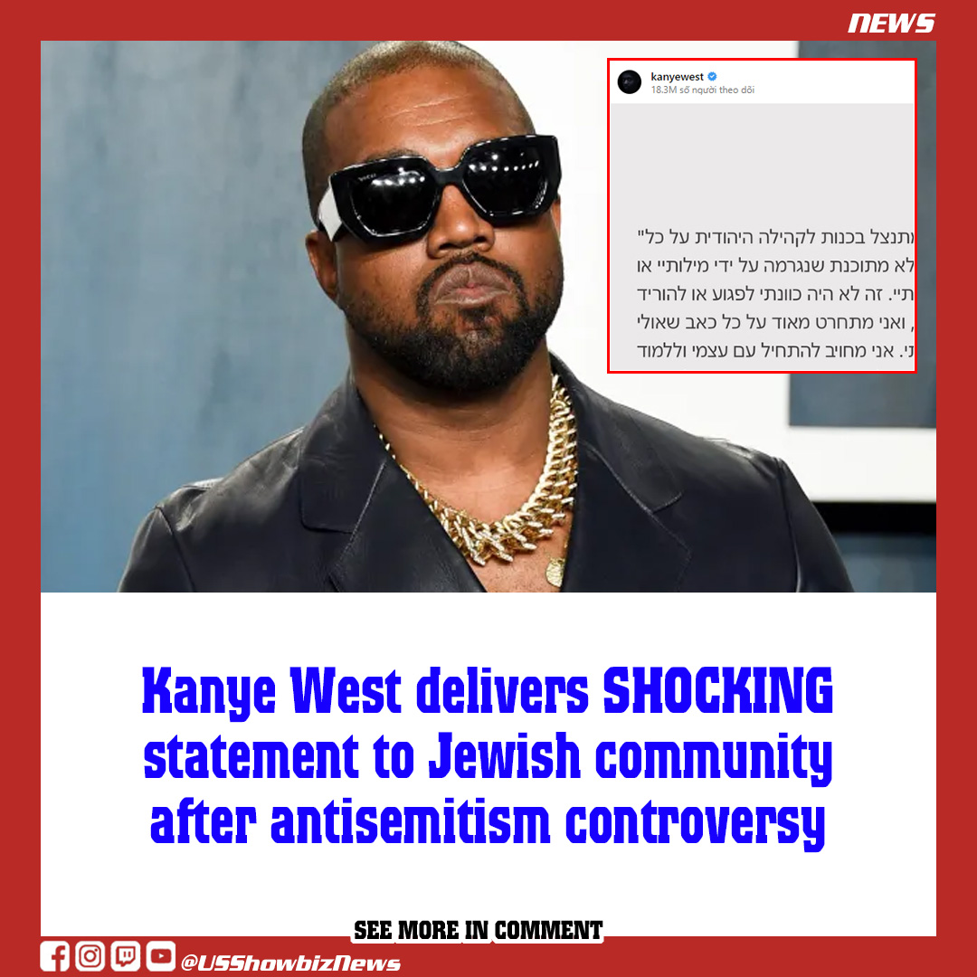 Kanye West delivers SHOCKING statement to Jewish community after ...