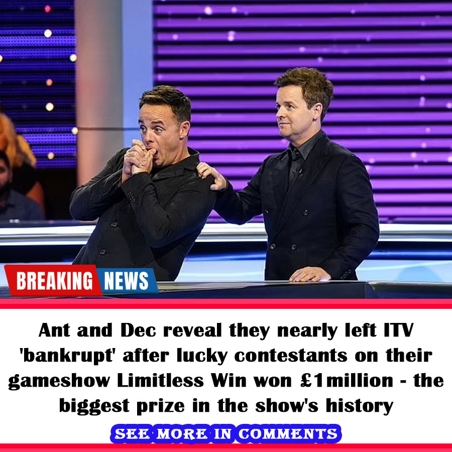 Ant And Dec Reveal They Nearly Left ITV 'bankrupt' After Lucky ...