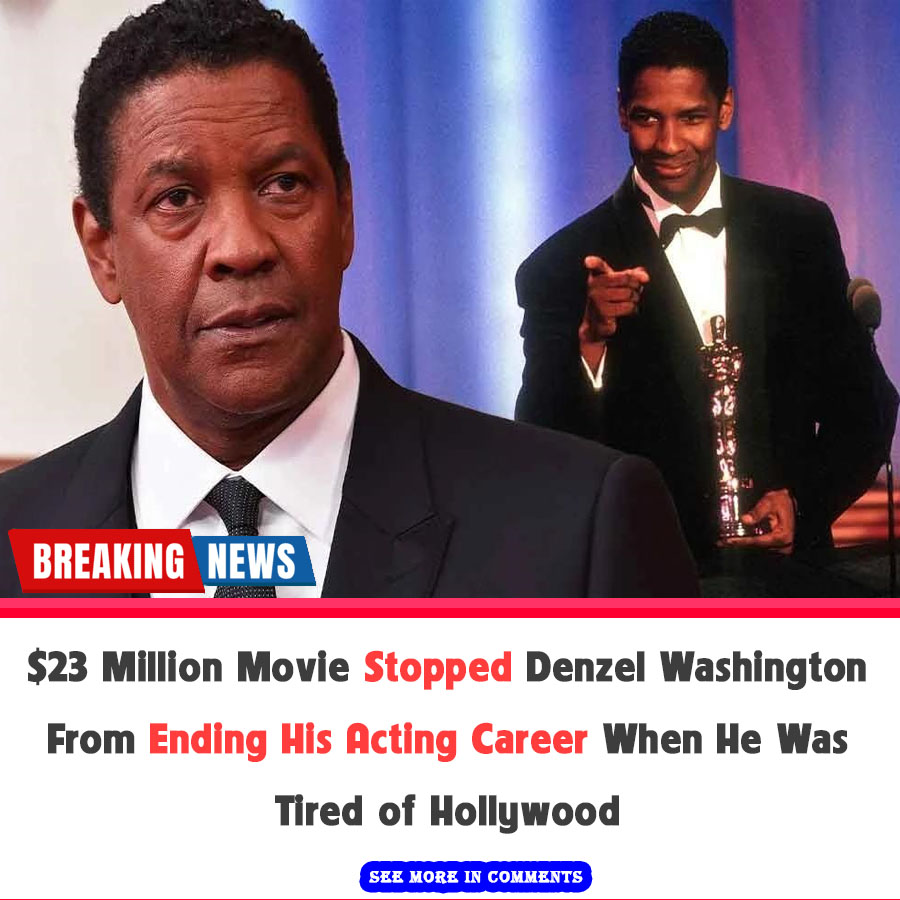 “I can’t do this anymore” 23 Million Movie Stopped Denzel Washington